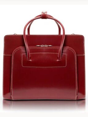 McKleinUSA 15" Red Leather Business Bag